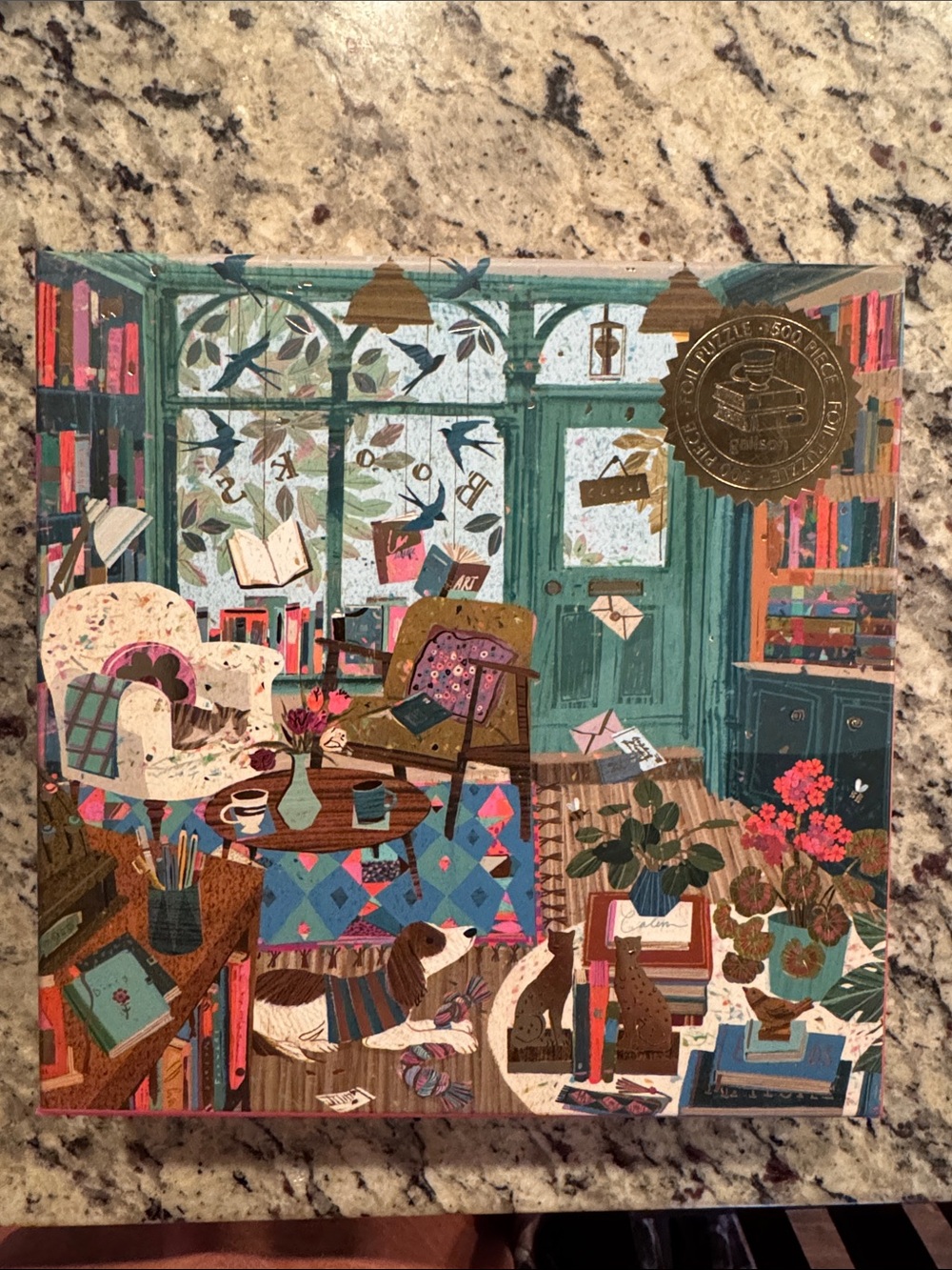 Galison 500 piece “Bookshop Afternoon” Jigsaw Puzzle